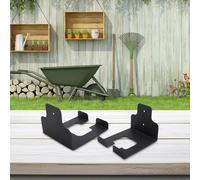 Lot de 2 cintres robustes pour outils de jardin à fixer au mur avec outils électriques, tondeuses, souffleurs, râteaux, houes, pelles et balais dans un abri de jardin ou un atelier (support mural)