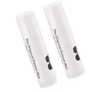 Lot de 2 cires antidérapantes pour lunettes - Sûres pendant l'activité sportive - Cires résistantes à la transpiration - Glissement à la broderie - Empêche les lunettes de gripper la cire - Sport