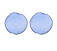 Lot de 2 citernes de pluie avec bandes réglables pour un ajustement sûr sur différents réservoirs d'eau, protège l'eau contre les feuilles, les brindilles et l'accès des petits animaux (bleu)