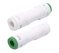 Lot de 2 clapets anti-retour à connexion rapide de 6,35 mm pour pièces de système RO, accessoires de filtre à osmose inverse, distributeur de boissons, machine à glaçons de réfrigérateur