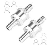 Lot de 2 clapets anti-retour unidirectionnels pour carburant, clapets anti-retour en aluminium, valve anti-retour, conduite de carburant diesel, clapets anti-retour en alliage d'aluminium, accessoires