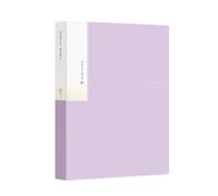 Lot de 2 classeurs de rangement de documents A4 de 20 pages, livre d'affichage, album de croquis, papeterie, bureau, école, étudiants, dossier de données contenant un insert(Purple)