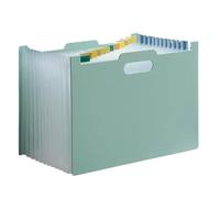 Lot de 2 classeurs d'examen verticaux multicouches avec pochette d'extension classement et porte-papier A4 Pour Bureau(Green)