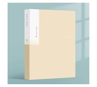 Lot de 2 classeurs rangement documents A4 20 pages, livre d'affichage, album croquis, papeterie, bureau, école, étudiants, dossier données contenant un insert(Yellow)