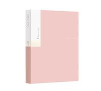 Lot de 2 classeurs rangement documents A4 20 pages, livre d'affichage, album croquis, papeterie, bureau, école, étudiants, dossier données contenant un insert(Pink)