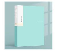 Lot de 2 classeurs rangement documents A4 20 pages, livre d'affichage, album croquis, papeterie, bureau, école, étudiants, dossier données contenant un insert(Blue)