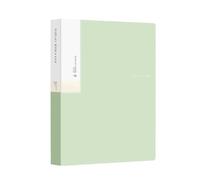 Lot de 2 classeurs rangement documents A4 20 pages, livre d'affichage, album croquis, papeterie, bureau, école, étudiants, dossier données contenant un insert(Green)