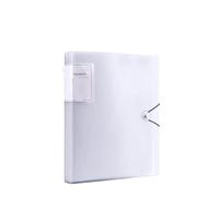 Lot de 2 classeurs transparents couleur A4, grande capacité, anti-poussière, étanche, organisateur fichiers, support papier for test score, dossier for étudiant(Transparent)