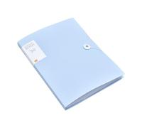 Lot de 2 classeurs transparents de 30/60 pages A4 for classement des documents de test des étudiants, fournitures scolaires(Blue 60 Pages)