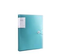 Lot de 2 classeurs transparents de couleur A4, grande capacité, anti-poussière, étanche, organisateur de fichiers, support de papier for test de score, dossier for étudiant(Blue)