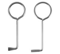 Lot de 2 Clef Passe Partout Set, Clés à Gorge Universelles Professionnelles en Acier Inoxydable, Ouvre presque toutes les portes, Outil d'ouverture pour Portes de Chambre et Serrures à Clé, serrurier