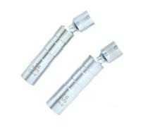 Lot de 2 clés à bougie d'allumage 14 mm et 16 mm, jeu de clés de bougie d'allumage, aimant universel flexible, retrait de bougies d'allumage, extracteur de e bougie d'allumage ougie.