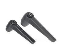 Lot de 2 clés à cliquet à bouton-poussoir fileté mâle/femelle, réglables, noires, M4/M5/M6/M8/M10/M12/M14/M16(M16-Female)