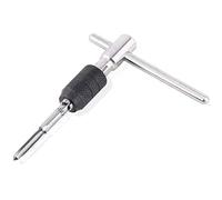 Lot de 2 clés à cliquet avec poignée en T réglable pour vis à métaux offrant une manipulation confortable et une construction en acier durable (2 pièces, 5 à 12 mm)