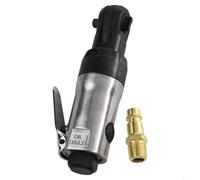 Lot de 2 clés à cliquet pneumatiques de 6,35 mm - Outil à cliquet réversible pneumatique avec couple de 4,9 m, 300 tr/min, construction en métal pour les espaces restreints