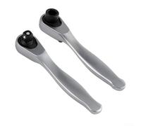 Lot de 2 clés à douille à cliquet 1/4 avec tournevis hexagonal et cliquet à 72 dents pour des tâches mécaniques précises