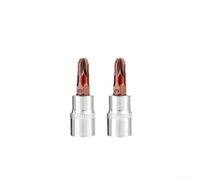 Lot de 2 clés à douille avec tige de 6,35 mm, embouts de tournevis en acier au chrome vanadium PH1 PH2 PH3 compatibles avec PZ1 PZ2 PZ3 pour électricien mécanicien (PZ3)