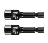 Lot de 2 clés à douille hexagonales non magnétiques - Accessoires de réparation automobile - Pour bricolage, mécanicien, vélo, meubles, voiture, maison