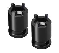 Lot de 2 clés à douille pour meuleuse d'angle 1/2" Adaptateur 4 broches pour clés à chocs sans fil et accessoires d'outils Adaptateur de douille