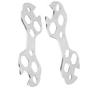 Lot de 2 clés à molette multifonction pour réparation de vélo, 10 en 1, kit d'outils de réparation de vélo avec une utilisation facile pour garder les vélos entretenus