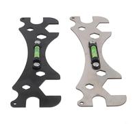 Lot de 2 clés à niveau pour robinets de salle de bain et douches, outil d'installation de plomberie avec niveau intégré, clé réglable en acier inoxydable pour robinet et sprint