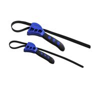 Lot de 2 clés à sangle réglables en caoutchouc pour ouvre-bocal, pommeau de douche, grande clé à sangle