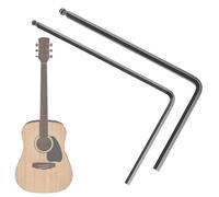Lot de 2 clés Allen de 4 mm et 5 mm avec extrémité sphérique, clé hexagonale étendue pour réglage du manche de guitare acoustique Martin, barre de réglage profonde ou étroite, outil de guitare (noir)