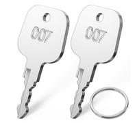 Lot de 2 clés compatibles avec TSA007, Ancable 007 - Pour bagages, valises, mots de passe - Serrures à mot de passe