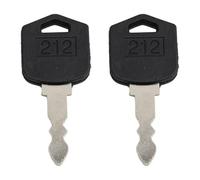 Lot de 2 clés d'allumage 212 D554212 compatibles avec chariot élévateur Doosan Daewoo D20S-5 D25 D25S-5 D30S-5 D33S-5 D35 D35C-5 G20E-5 G20P-5 G25 G25E-5 G25P-5 G25P 5 MMC2.4L G30E-5 G30P-5
