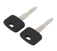 Lot de 2 clés d'allumage compatibles avec tondeuse à gazon Mountfield 1538 827 1530H, numéro de pièce de rechange 118210023/0, noir et argenté