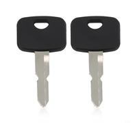 Lot de 2 clés d'allumage pour tondeuse Mountfield modèles 1538 827 1530h partie 118210023 Plus de 0 clés de démarrage de rechange Noir argenté