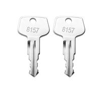 Lot de 2 clés de boîte à outils de rechange pour boîte à outils Craftsman, 8157, clés coupées double face pour Kobalt, Husky, Task Force, Waterloo, Westward, Sears, Evolv Cabinet Lock