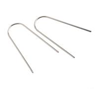 Lot de 2 clés de démontage pour autoradio - Outils d'extraction DIN en U - Goupilles de déverrouillage en acier inoxydable de 11,5 cm compatibles avec double DIN