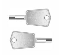 Lot de 2 clés de porte de congélateur compatibles avec GE Hotpoint Haier RCA, trou pentagonal de rechange pour FCM16DLAWW XCM22DMAWW