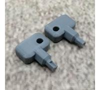 Lot de 2 clés de rechange,grises,compatibles avec Synology NAS Drive Bay Key Lock pour type D5 D6 D8 D9 R6 X9 R8 DS181 (gris)
