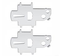 Lot de 2 clés de remplissage de pont de bateau en acier inoxydable, outil flottant avec décapsuleur intégré pour la plupart des remplissages de carburant et d'eau de yacht (1 pièce)