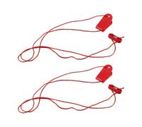 Lot de 2 clés de sécurité de rechange pour tapis de course, interrupteur d'arrêt magnétique rectangulaire rouge compatible avec Proform et clip ABS Off pour machine de course à pied, 15 x 40 mm