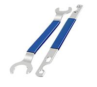 Lot de 2 clés de ventilateur portatives - Outil de démontage de support - Clé à écrou robuste pour enlever les écrous et les moyeux d'eau