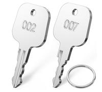Lot de 2 clés pour TSA007 TSA002, Ancable TSA 007 002 Clé à bagage, Master Key pour TSA007/002 Compatible avec bagages, valise, mot de passe, serrures TSA, TSA007 TSA002 SCHLÜSSEL