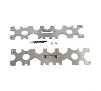 Lot de 2 clés réglables pour installation de robinet de salle de bain et de cuisine | Outil de n métal léger pour réparation de robinet d'évier et mesure de la distance | Argent (2 pièces)