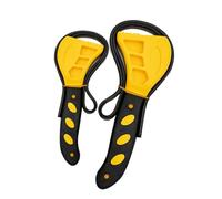 Lot de 2 clés réglables pour ouvrir l'espace étroit, sangle en caoutchouc, outil de plombier