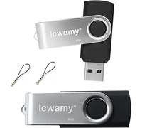 Lot De 2 Clés Usb 8 Go Pivotantes En Vrac,8 Go,Lot De 2 Clés Usb 2.0 De 8 Go,Clé Usb Twister 8 Go