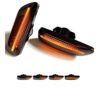 Lot de 2 Clignotant latéral LED dynamique Sans erreur Compatible for Volvo | feux clignotants latéraux dynamiques LED ambre Étanche - Compatible for Volvo S60, V70, XC90, S80, XC70 1998-2007