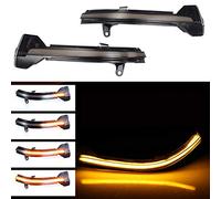 Lot de 2 clignotants à LED pour rétroviseurs, clignotants dynamiques, clignotants latéraux B-MW 5 6 7 Series F10 F11 F07 F06 F12 F13 F01 F02 (jaune)
