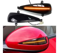 Lot de 2 clignotants dynamiques à LED pour rétroviseur latéral Honda Civic MK8 2005-2012 berline 3 portes/5 portes Type-S Type-R (jaune)