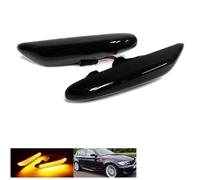 Lot de 2 clignotants latéraux à LED ambrés lumière latérale pour séries 1 3 5 E81 E82 E87 E46 E90 E92 E60 E61 E83 X3 Noir fumé.