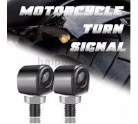 Lot de 2 clignotants LED pour motos, lumière clignotante ambre, mini lampe universelle