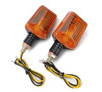 Lot De 2 Clignotants Universels pour Moto (Ampoules Ambre 12 V) - Compatibles pour Yam&AHA Et pour SU&ZUKI(2)