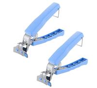 Lot De 2 Clips Bleus Anti-Brûlure, Clips Pour Bol, Clips Antidérapants, Clips Pour Plats Cuits À La Vapeur, Bonne Aide En Cuisine, Artefact Anti-Brûlure Dans La Cuisine