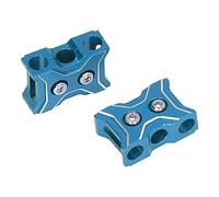 Lot de 2 clips de câble de voiture RC, aspect exquis, en alliage d'aluminium, gestionnaire de câbles de voiture RC, léger, 2 pièces (bleu)
